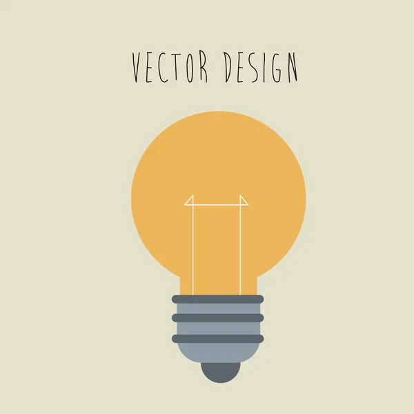 Conception de l'icône ampoule — Image vectorielle
