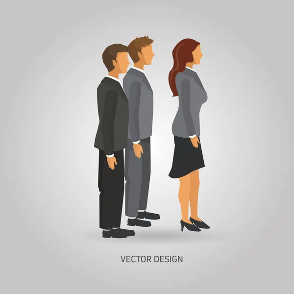 Businesspeople icône design — Image vectorielle
