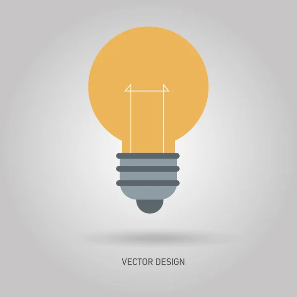 Conception de l'icône ampoule — Image vectorielle