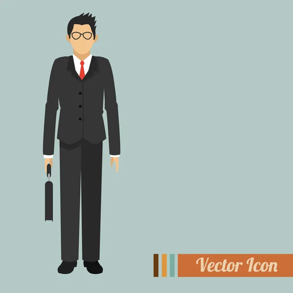 Diseño de iconos para empresarios — Vector de stock