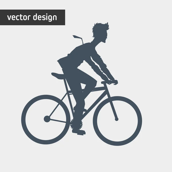 Design de estilo de vida bicicleta — Vetor de Stock