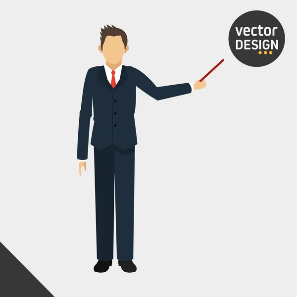 Businesspeople icône design — Image vectorielle