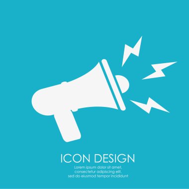 Megafon simgesi tasarım