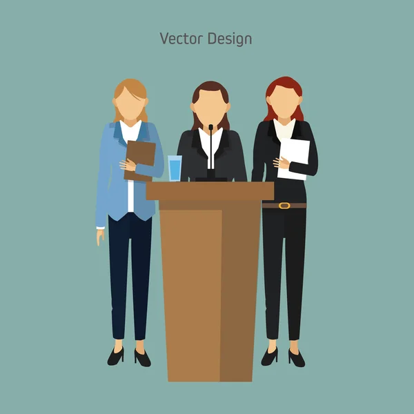 Diseño de iconos para empresarios — Vector de stock