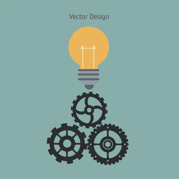 Conception de l'icône ampoule — Image vectorielle