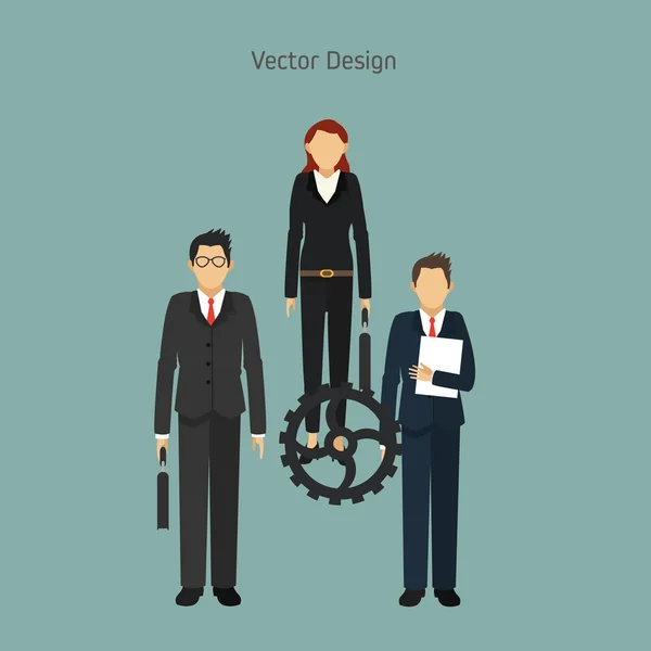 Businesspeople icône design — Image vectorielle