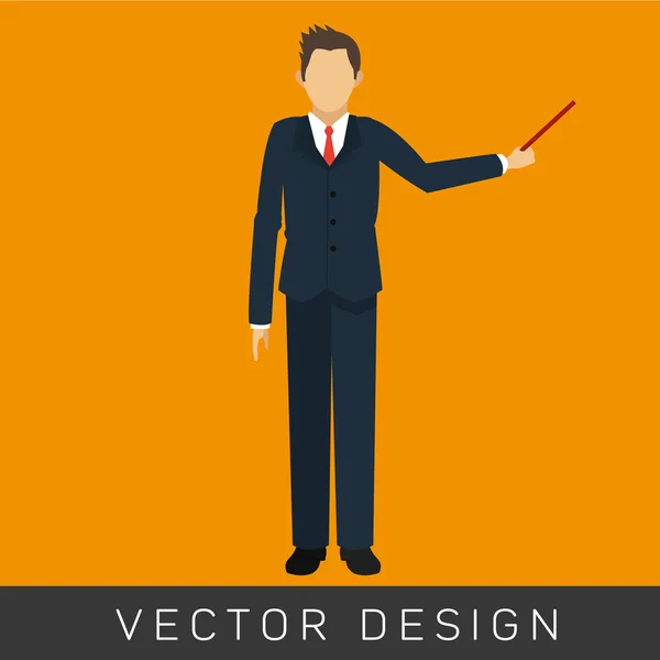 Businesspeople icon design — Stock Vector