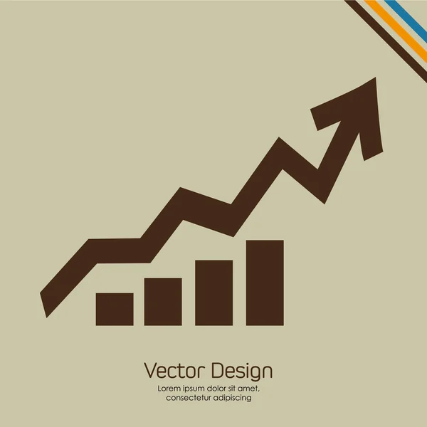 Diseño del icono de infografía — Vector de stock