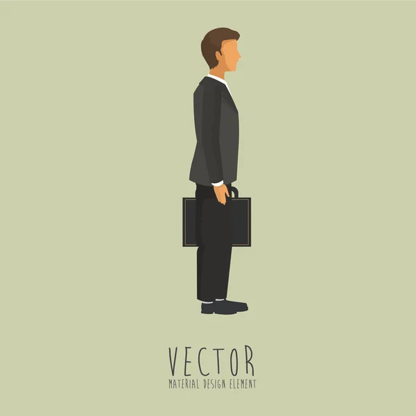 Businesspeople icône design — Image vectorielle