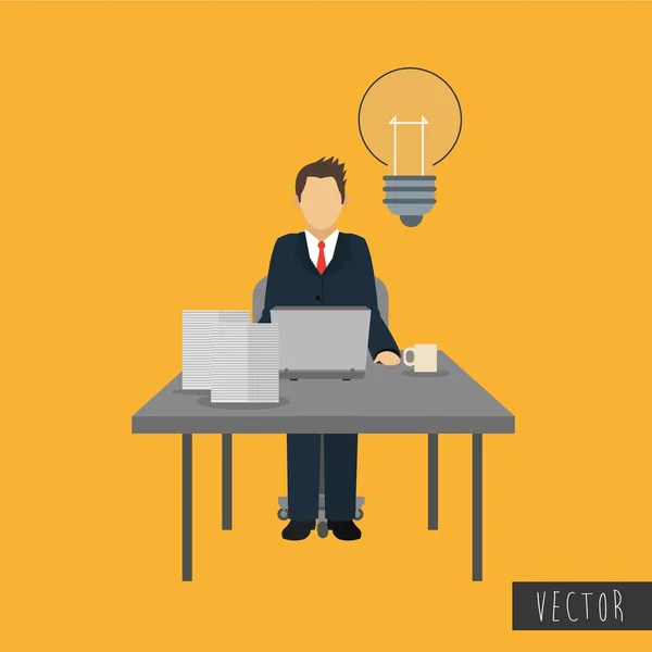 Diseño de iconos para empresarios — Vector de stock