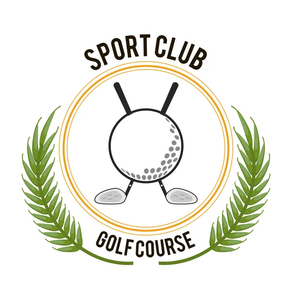 Diseño del club de golf — Archivo Imágenes Vectoriales