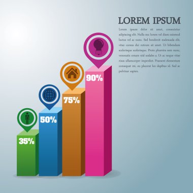 Infographic simgesi tasarım