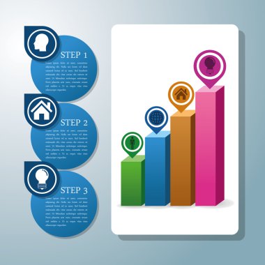 Infographic simgesi tasarım