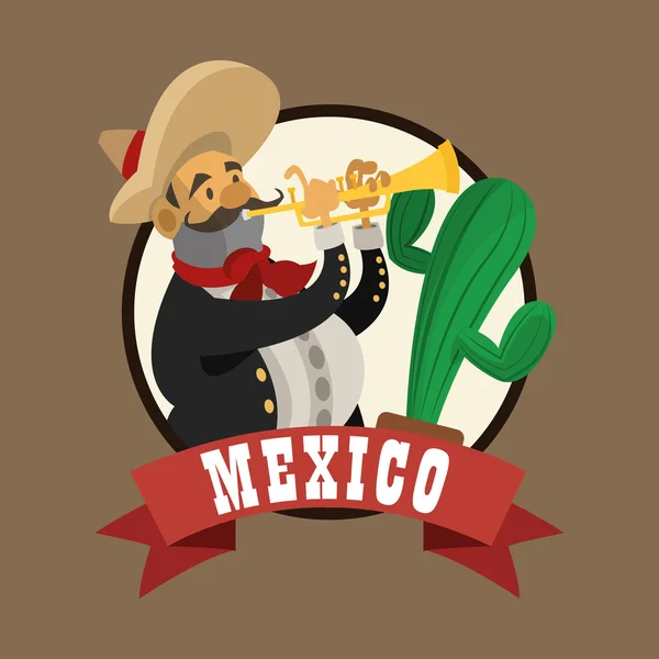 Diseño de cultura mexicana — Vector de stock