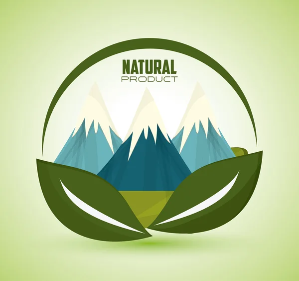 Design écologique et naturel — Image vectorielle