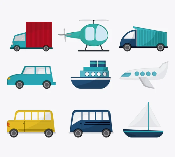 Diseño del icono de transporte — Vector de stock