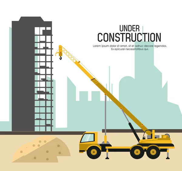 En construcción diseño — Vector de stock