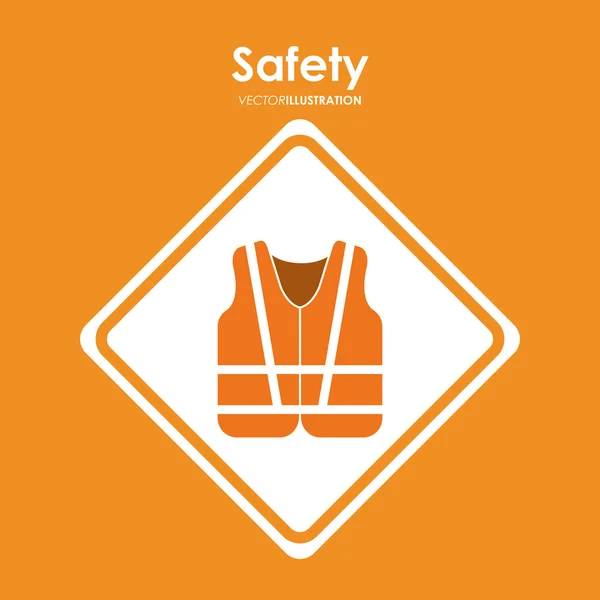 Safety at work icon design — Stock Vector