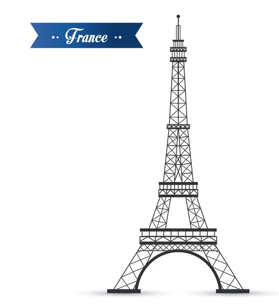 Franciaország kultúra kialakítása — Stock Vector