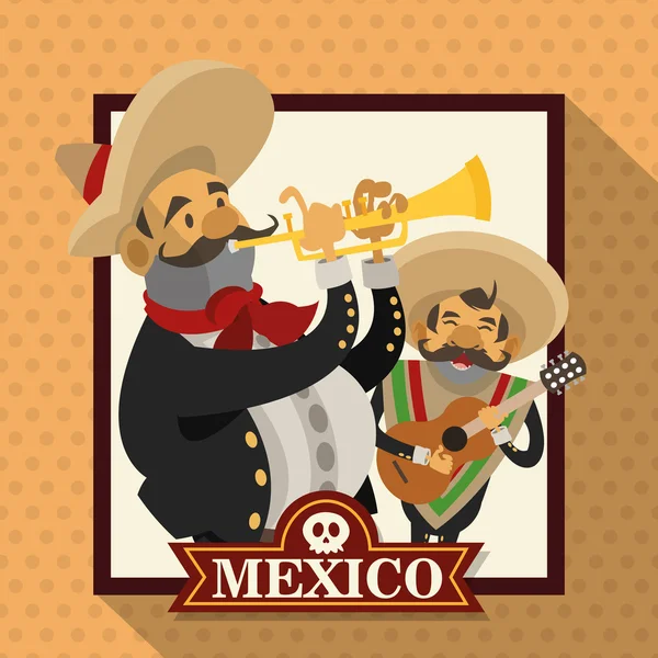 Diseño de cultura mexicana — Vector de stock