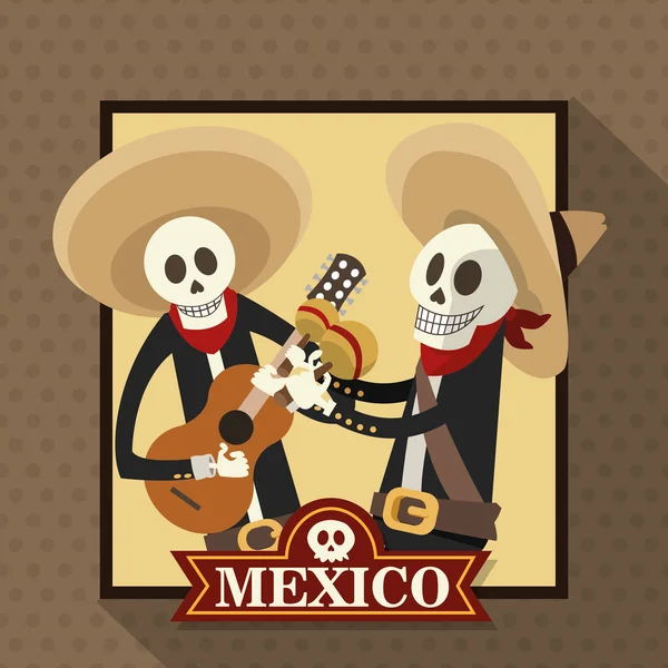 Diseño de cultura mexicana — Vector de stock