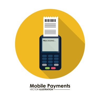 Mobil ödeme simgeleri tasarım