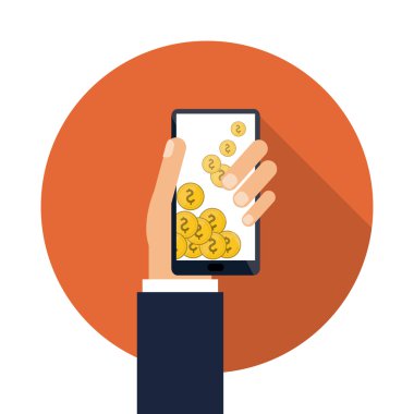 Mobil ödeme simgeleri tasarım