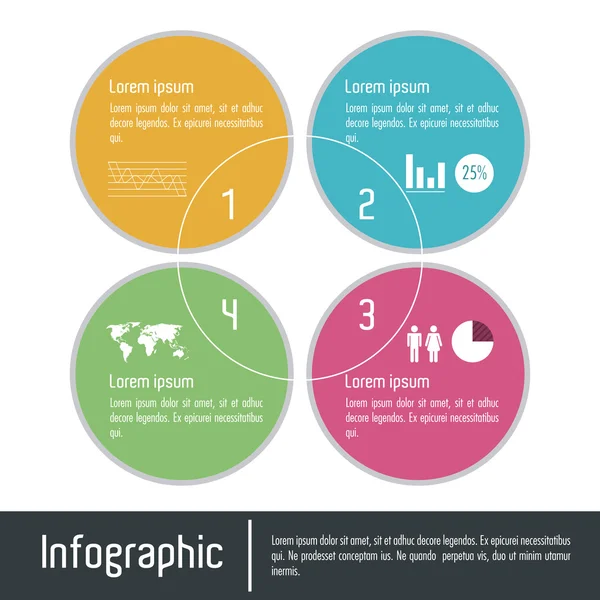 Infographic icon design — Stock Vector
