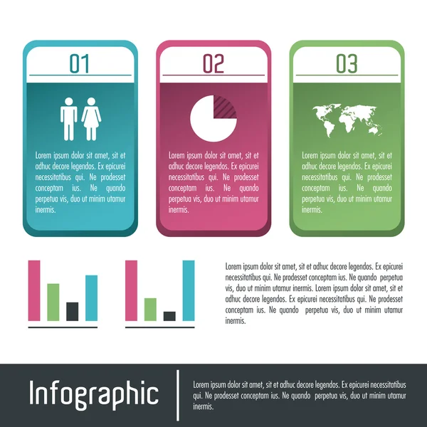 Infographic icon design — Stock Vector