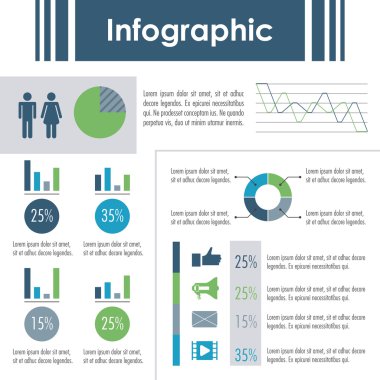 Infographic simgesi tasarım