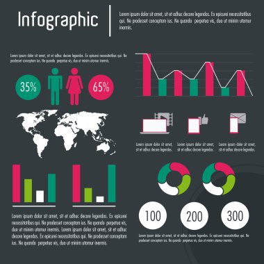 Infographic simgesi tasarım