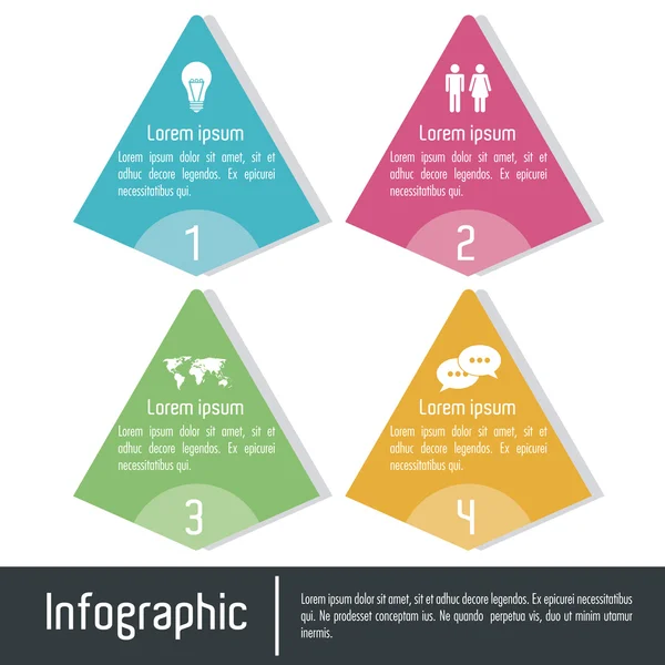 Infographic icon design — Stock Vector