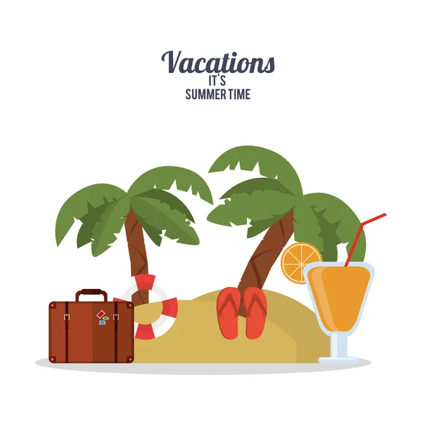 Відпустка та літній дизайн — стоковий вектор
