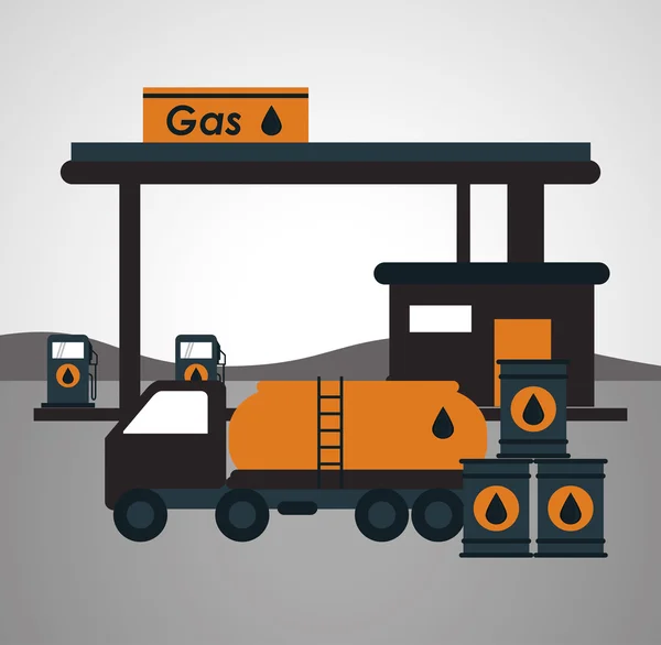 Progettazione industria petrolifera — Vettoriale Stock