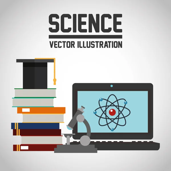 Design wissenschaftlicher Ikonen — Stockvektor