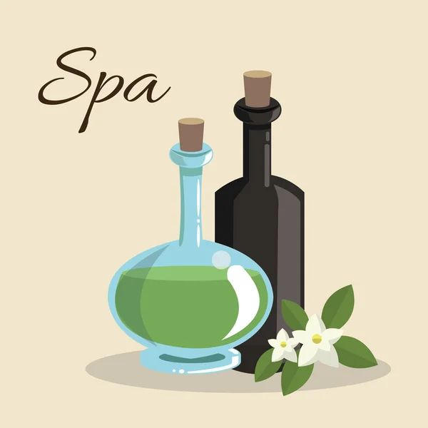 Spa merkezi tasarım — Stok Vektör