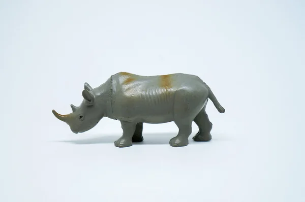 Stock image Small rhinoceros toy on the side