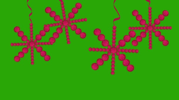 ジェムス トーン スタイル クリスマス赤雪 — ストック動画