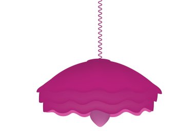 Mor ve pembe tavan lambası