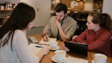 Küçük iş takım toplantısı Cafe