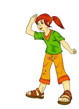 bir şeyler arıyor kızlar