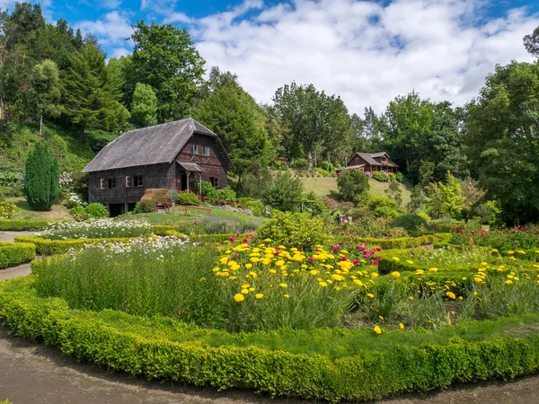 Německý dřevěný dům — Stock fotografie