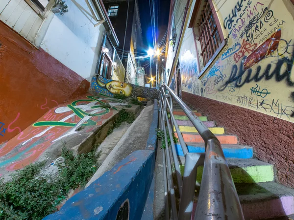 瓦尔帕莱索的街头艺术 — 图库照片