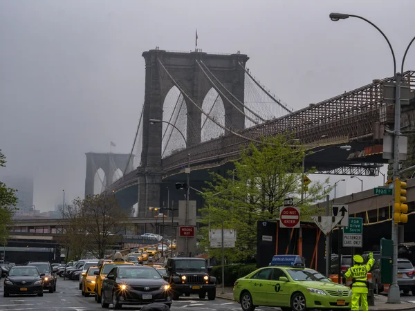 Γέφυρα του Μπρούκλιν στη Νέα Υόρκη — Φωτογραφία Αρχείου