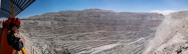 在智利铜矿 图库图片