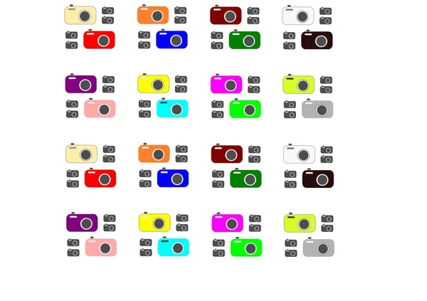 Coloured Cameras — Stok fotoğraf