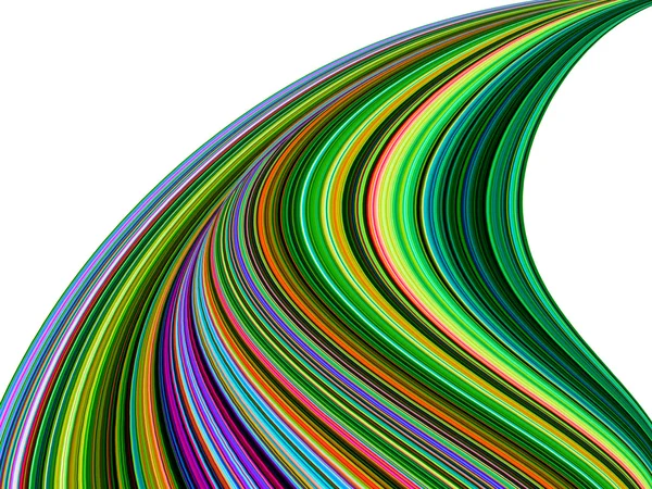 Camada abstrata arco-íris despojado fundo curva — Fotografia de Stock