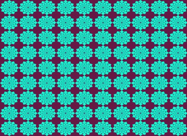 Soyut yeşil çiçek şekli Dikişsiz desen arka plan