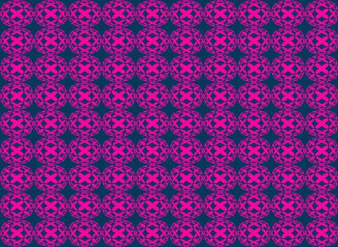 Pembe izometrik daire şekli Dikişsiz desen arka plan