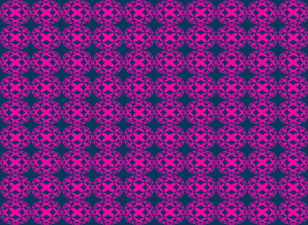 Abstrato rosa forma círculo isométrico sem costura fundo padrão — Fotografia de Stock